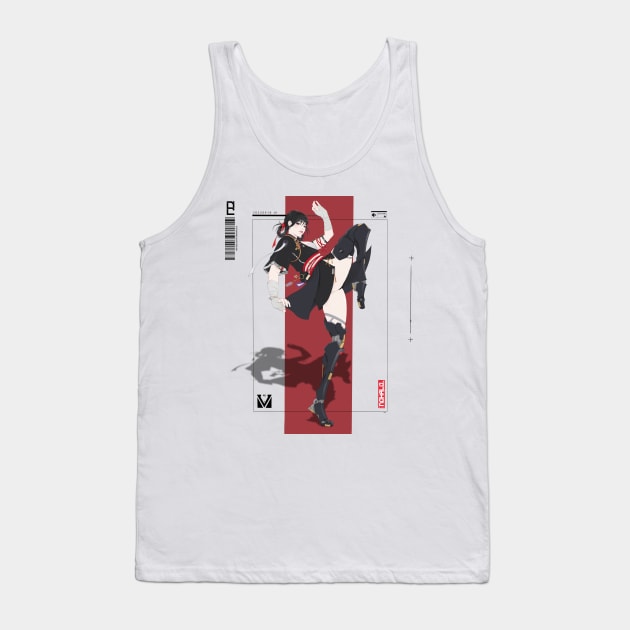 Cyborg Girl Tank Top by no halo